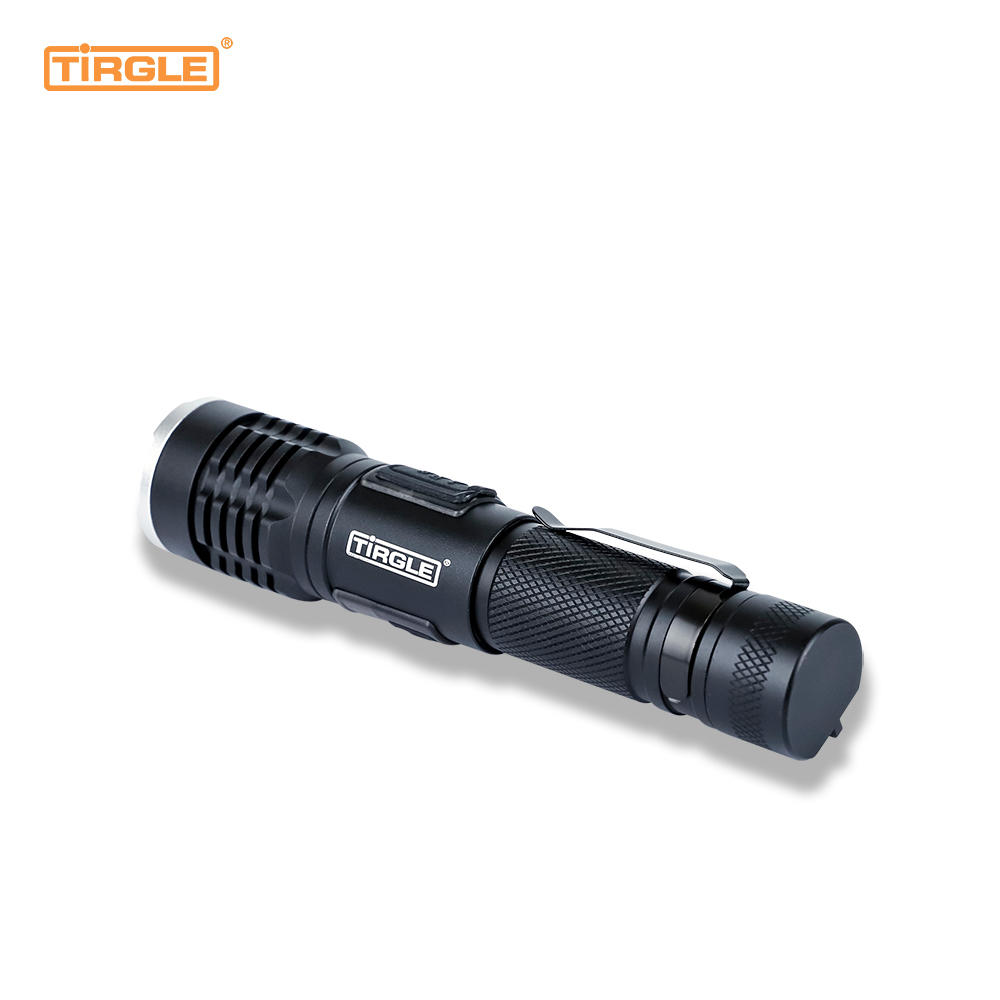 HL-5006  Aluminum alloy telescopic zoom white laser Multifunctional typeC charging port professional flashlight for outdoor operations waterproof telescopic focusing
