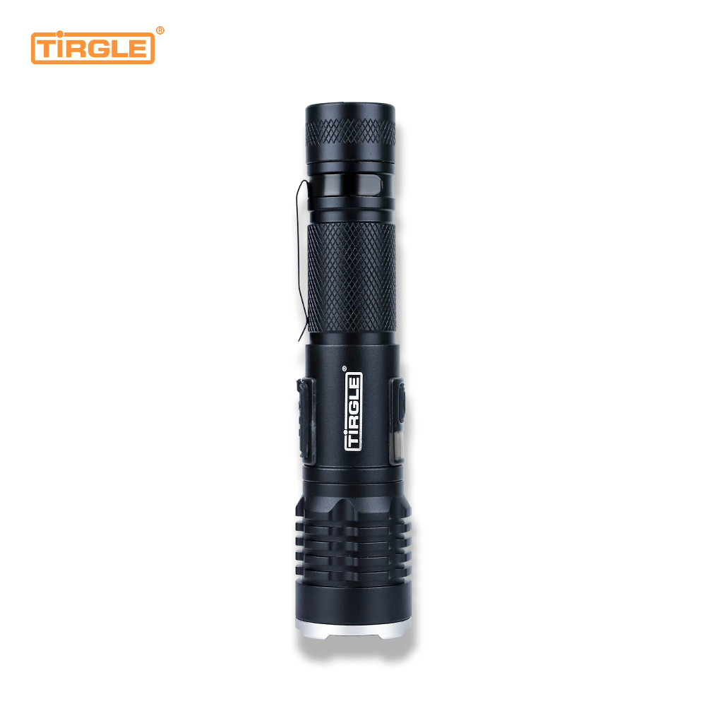 HL-5006  Aluminum alloy telescopic zoom white laser Multifunctional typeC charging port professional flashlight for outdoor operations waterproof telescopic focusing