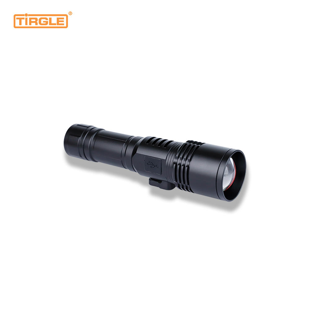 HL-5010Pro 3-speed open light aluminium alloy flashlightSafety hammerRope cutterTelescopic focusType-C fast charging USB to charge mobile phoneWaterproof torch