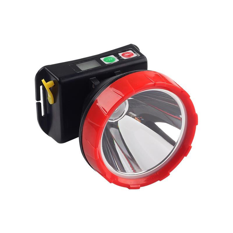 TL-21 1LED10W Can display electricity main body rechargeable small  spiral head ring outdoor work portable headlamp