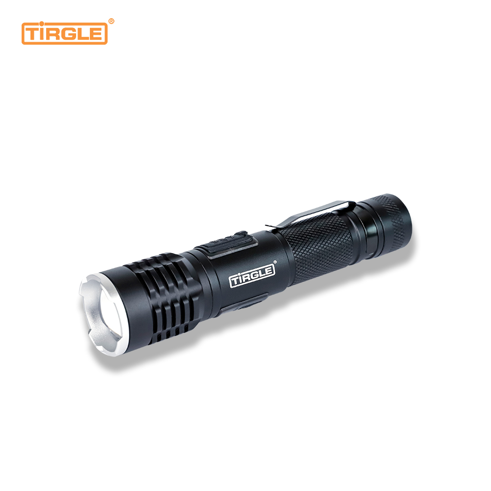 HL-5006  Aluminum alloy telescopic zoom white laser Multifunctional typeC charging port professional flashlight for outdoor operations waterproof telescopic focusing