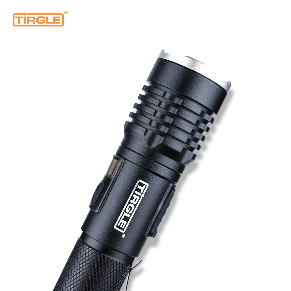 HL-5006  Aluminum alloy telescopic zoom white laser Multifunctional typeC charging port professional flashlight for outdoor operations waterproof telescopic focusing